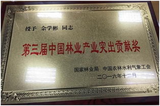 佘學彬榮獲第三屆中國林業(yè)產(chǎn)業(yè)突出貢獻獎，引領信息技術服務新篇章